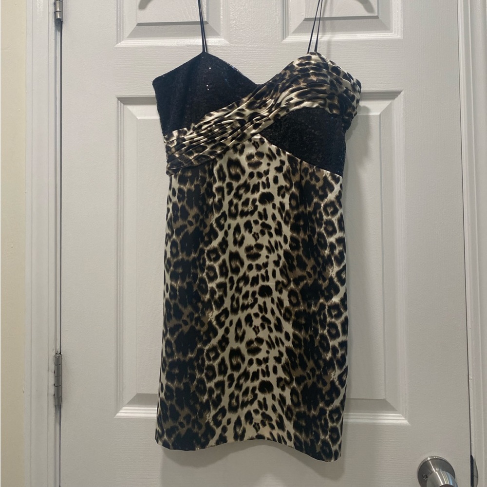 Cheetah Print mini dress